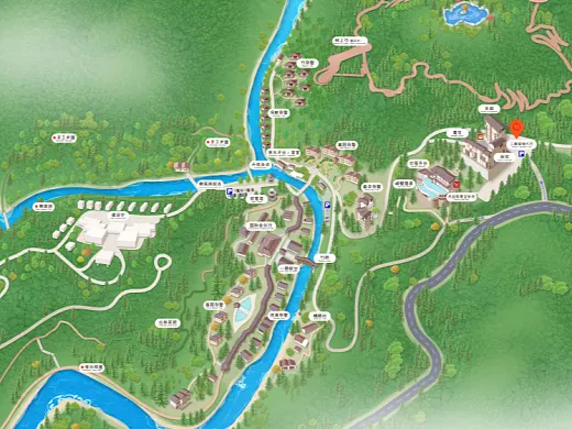 灵山结合景区手绘地图智慧导览和720全景技术，可以让景区更加“动”起来，为游客提供更加身临其境的导览体验。